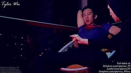 Asian Superman edged to oblivion by a twink