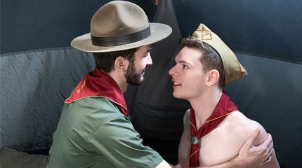 Cute virgin scout boy barebacked by horny hairy chest DILF