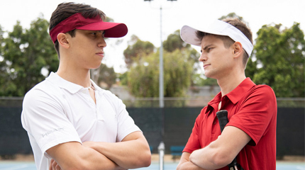 Tennis player trying repair their rivalry