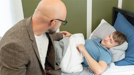 Stepson never sets an alarm anymore